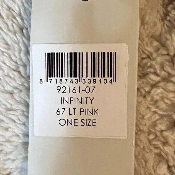 Bickley + Mitchell Women s Light Pink Infinity Knit Scarf Wool Blend NWT - Picture 5 of 5